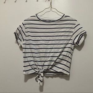 Striped crop top